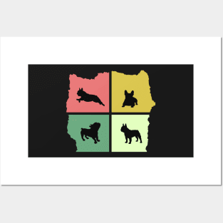 French Bulldog Retro Style Frenchie Gift Posters and Art